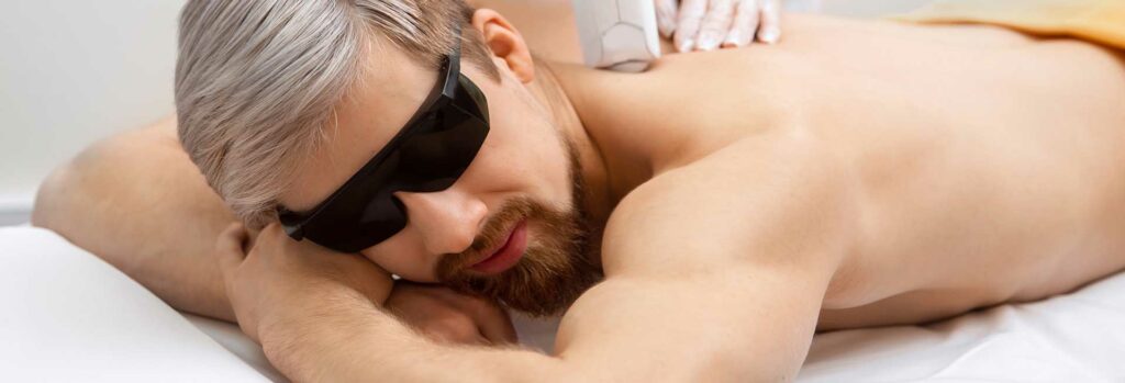 epilation laser dos homme